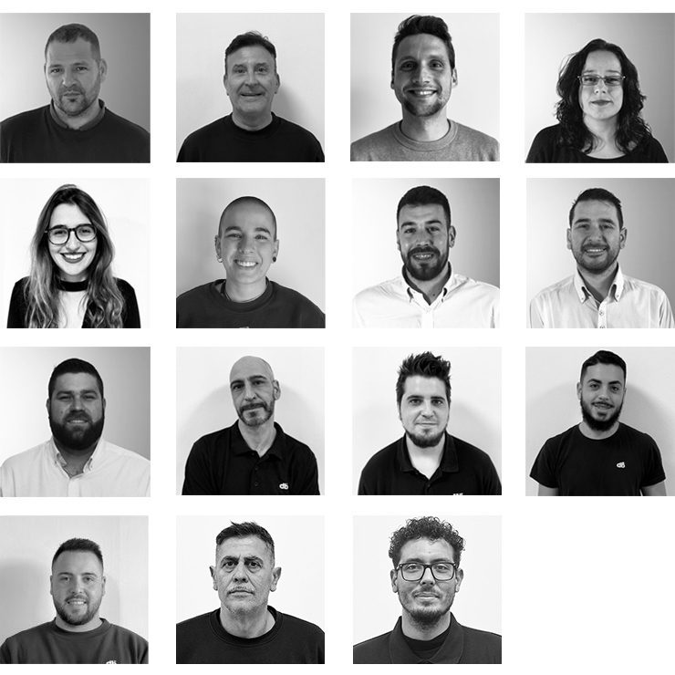 Equipo de trabajadores de Daber - Puertas de parking y automatismos